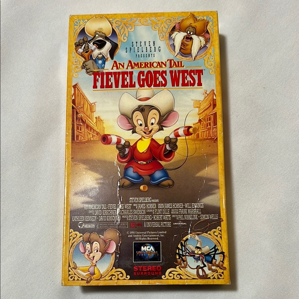 An American Tail: Fievel Goes West VHS Movie
